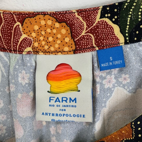 Anthropologie Farm Rio Whitney Blouse S - Picture 7 of 8